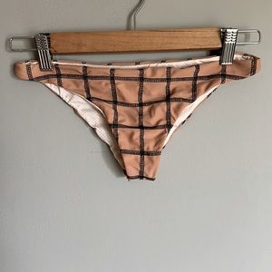 Acacia swimwear M nude with black plaid